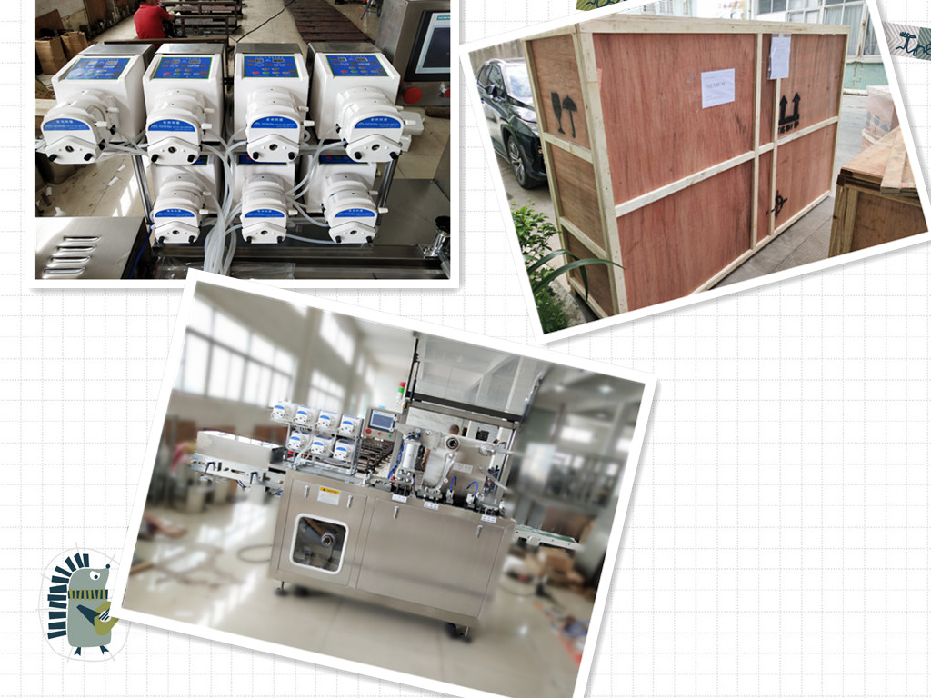 E mesin pengepakan oli cair