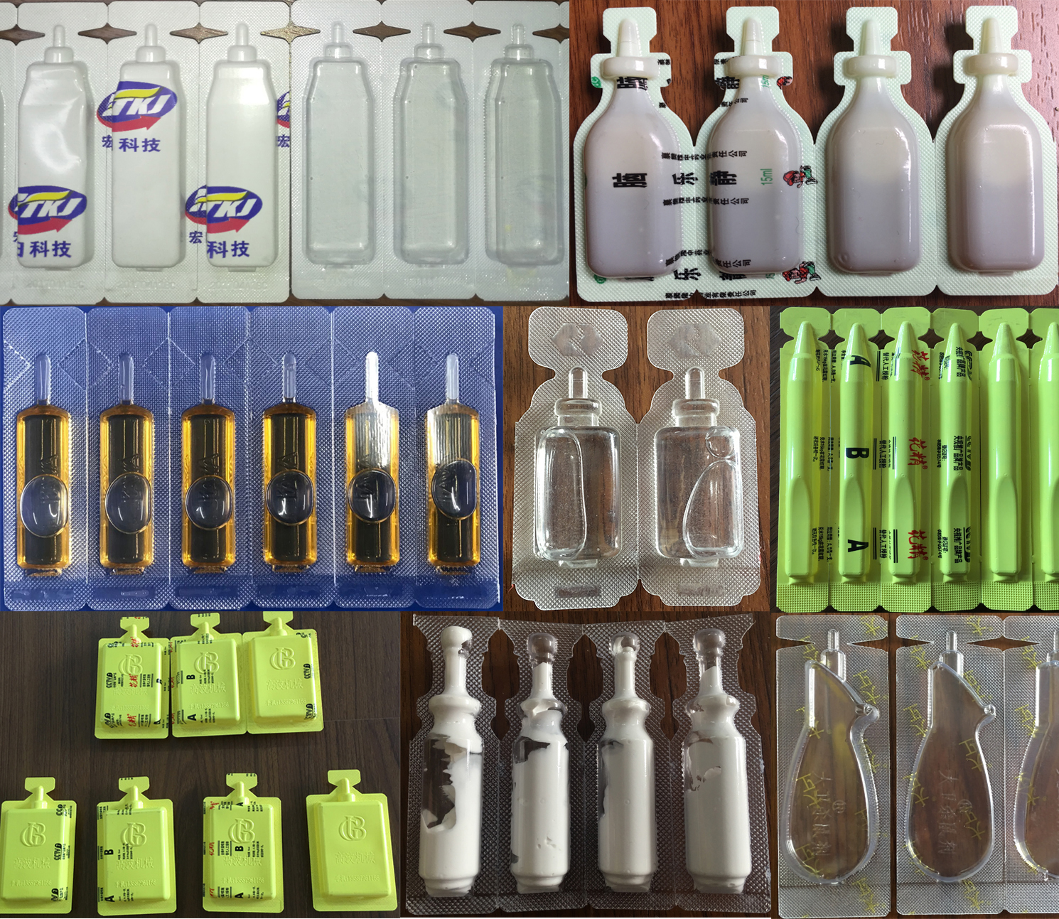 Sampel pengisi ampul plastik