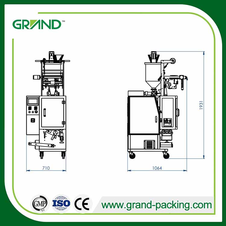 Sanitizer tangan/sampo/mesin pengepakan sachet gel