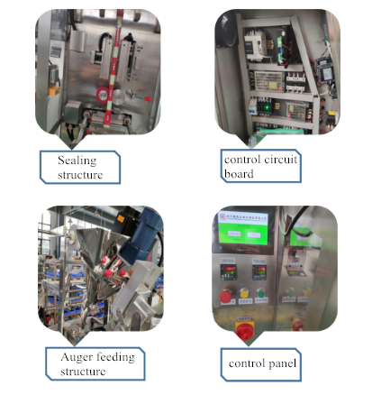 Bagian mesin pengepakan sachet bubuk