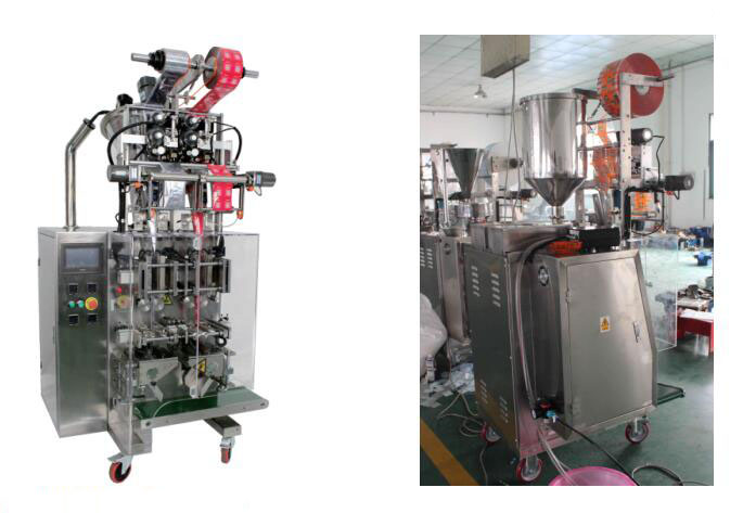 Mesin pengemasan sachet dua jalur otomatis