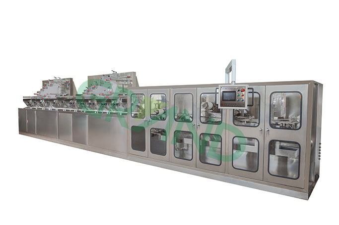 mesin lipat dan pengemasan tisu basah