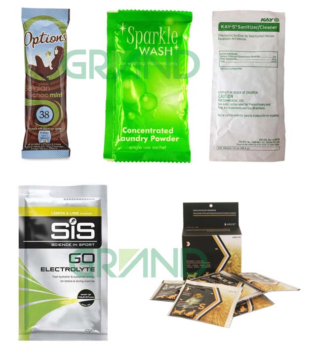 Sampel mesin pengepakan sachet bubuk