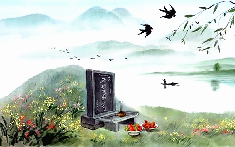 Layang -layang Terbang di Festival Qingming