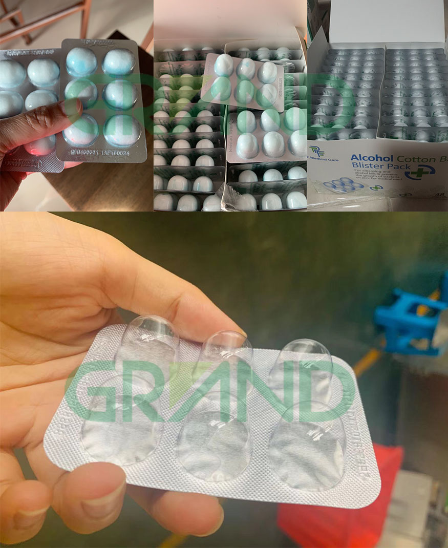 Sampel mesin pengepakan blister alkohol