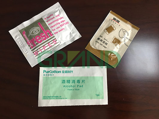 Sampel mesin pengepakan jaringan basah