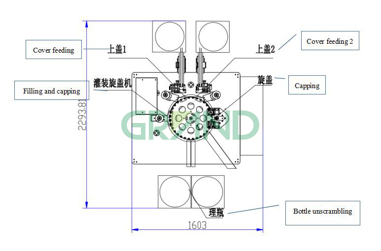 Tube Test Kit Mengisi dan Menggambar Mesin Capping Stracture
